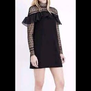 Self portrait frilled milatary cape dress sz 6